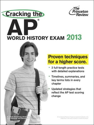 cover image of Cracking the AP World History Exam, 2013 Edition